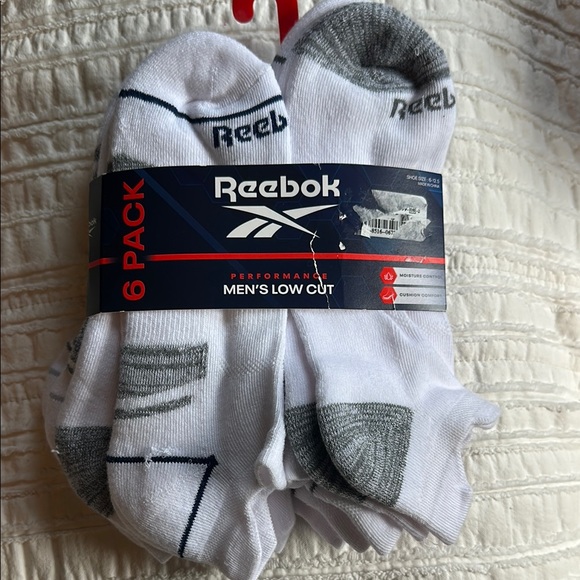 Reebok Other - Reebok Performance Men's Low Cut Socks - White and Gray